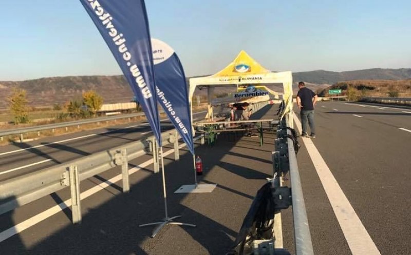 Campionat de “liniuțe” legale pe Autostrada Transilvania