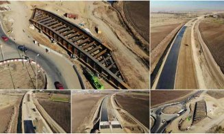 Autostrada Sebeș-Turda. S-a terminat structura supratraversării de la DN 1