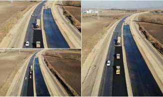 Autostrada Sebeș-Turda. Asfaltări între sensul giratoriu de la Lancrăm și podul peste râul Sebeș