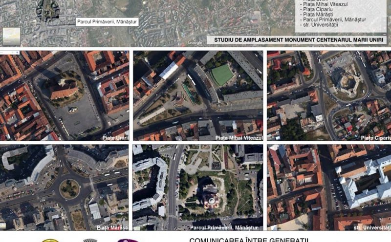 Piața Mihai Viteazul sau Cipariu. Unde punem monumentul Marii Uniri