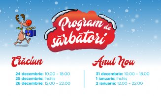 Iulius Mall Cluj va fi deschis în a doua zi de Crăciun şi în 2 ianuarie 2019