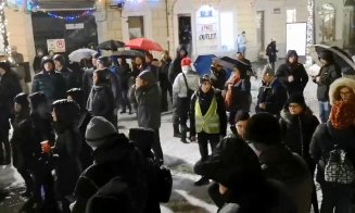 PROTEST la Cluj faţă de ordonanţa privind fiscalitatea în această seară