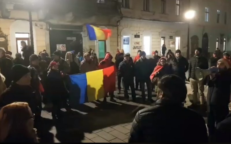 Protest la Cluj-Napoca faţă de OUG anunţată de Toader