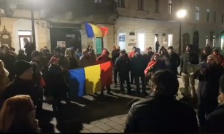 Protest la Cluj-Napoca faţă de OUG anunţată de Toader