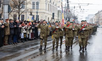 Mica Unire. Hora Unirii şi ceremonialul militar la statuia lui Cuza din Cluj
