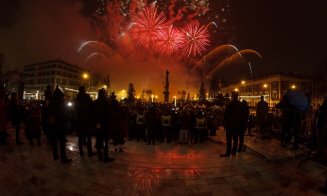 Mica Unire. Foc impresionant de artificii în Avram Iancu