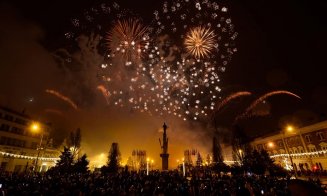 Mica Unire. Foc impresionant de artificii în Avram Iancu