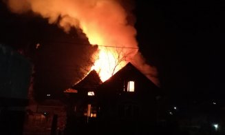 Incendiu lângă Cluj. A luat foc o casă în Chinteni
