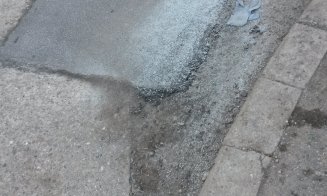 Mișcări de trupe pe Porțelanului. Au peticit strada și podul, până la noi ordine
