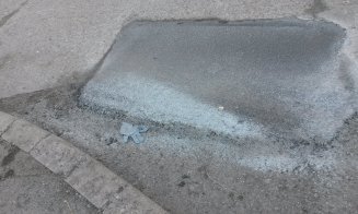Mișcări de trupe pe Porțelanului. Au peticit strada și podul, până la noi ordine