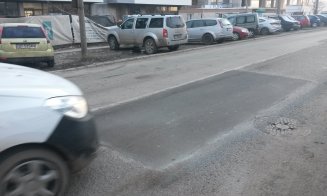 Mișcări de trupe pe Porțelanului. Au peticit strada și podul, până la noi ordine