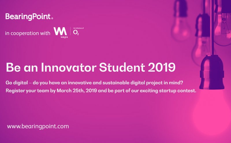 Start pentru "Be an Innovator Student 2019" – concurs de idei pentru studenți