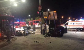 Accident lângă podul Garibaldi: 5 răniţi, între care 3 pietoni. Un şofer a trecut pe roşu