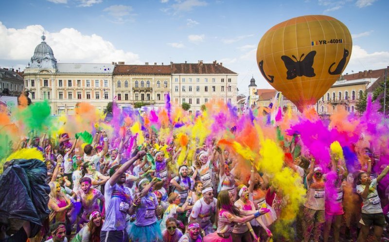 Restricţii auto, în centrul Clujului, pentru "The Color Run"