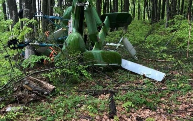 Elicopter prăbuşit în Maramureş, pilotul mort e din Belarus/ Cazul, investigat la Cluj