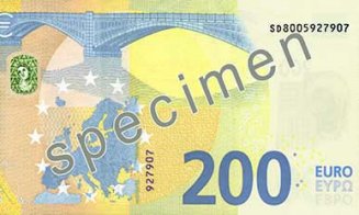 Cum arată noile bancnote de 100 și 200 de euro care au intrat în circulaţie