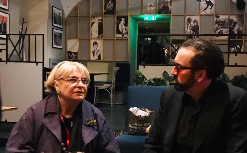 Irina Margareta Nistor, la o bere cu Nicolas Cage la Cluj