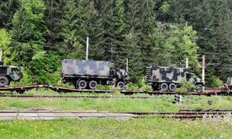 Militarii clujeni au plecat spre exercițiul Saber Guardian. Cum arată convoiul