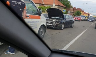 Șoferiță turmentată, accident în Florești. A "mutat" locul accidentului