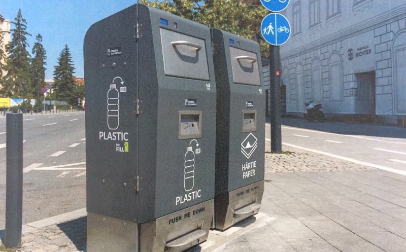 Clujul dă iar tonul în România! Pubele stradale inteligente de colectare selectivă