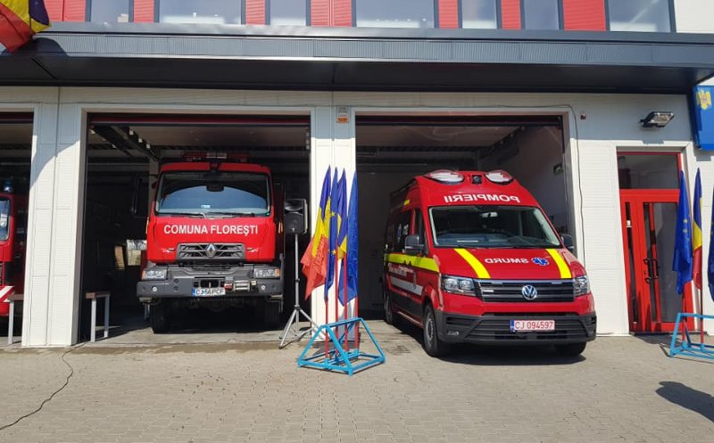 Ambulanță și mașină de pompieri pentru ISU Florești / Investiție de 1 milion lei
