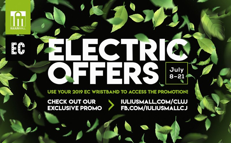 Vino să-ți ridici brățara Electric Castle din Iulius Mall Cluj și să te bucuri de oferte speciale