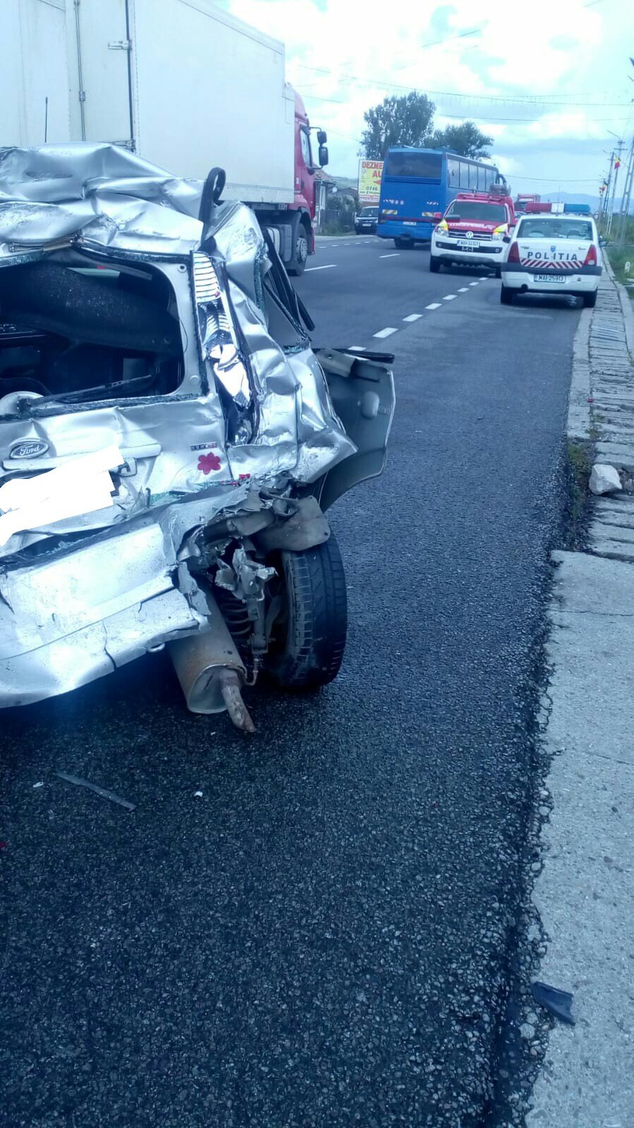 Accident cu autocar în Iclod