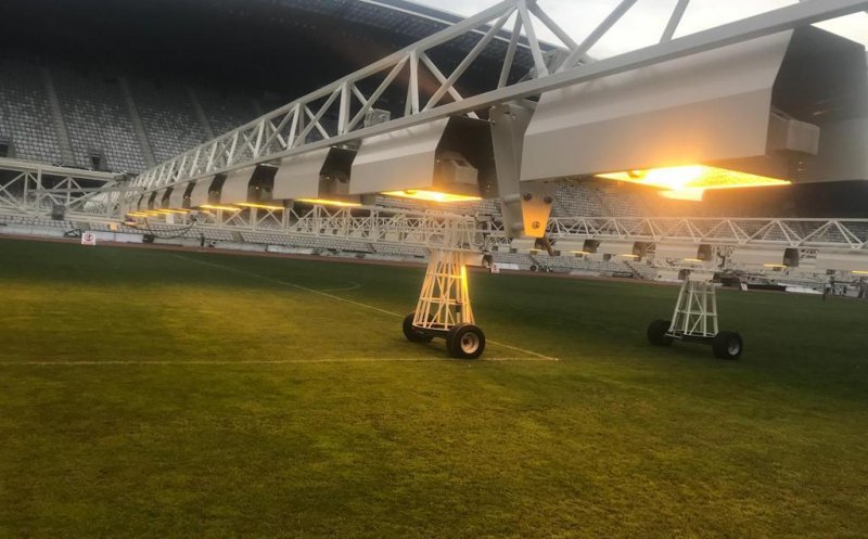 Instalație de 300.000 euro pentru gazonul de pe Cluj Arena, pe modelul Bernabeu sau Nou Camp