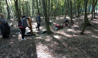 Curățenie în pădurea de lângă La Terenuri