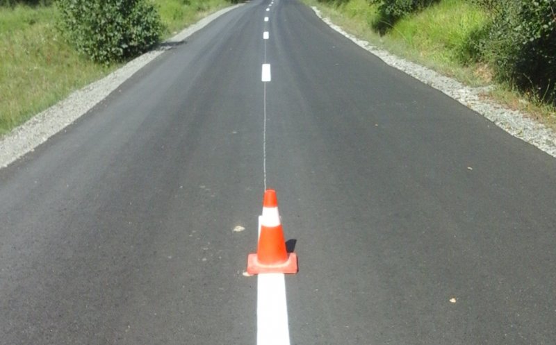 Marcaje rutiere pe 81 km de drumuri județene