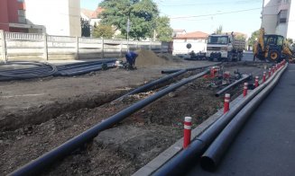 Bate vântul pe șantierul viitoarei străzi "smart" din Cluj
