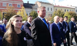 Iohannis, discurs în fața studenților, la Km 0 al Clujului: "Sunteți parte foarte activă din societatea românească, vă felicit și mă bazez pe voi"