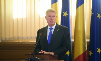Klaus Iohannis, la Cluj: "Abia aştept să treacă moţiunea, să scăpăm de PSD"