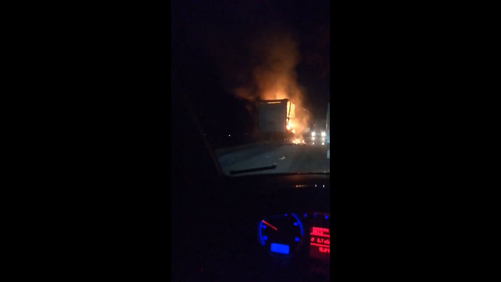 Tir în flăcări, la Viștea