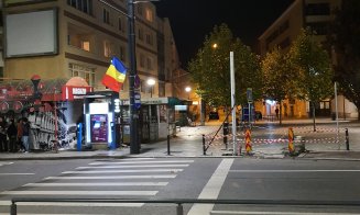 Gata cu "turma" de pietoni de la gară. Se montează semafoare