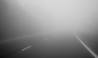 Atenție, șoferi! Cod galben de ceață la Cluj. Vizibilitate sub 50 m în unele zone