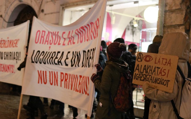 Chiriile exorbitante din Cluj îi scot pe oameni în stradă