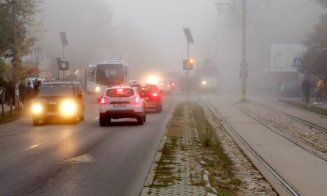 Ceață la Cluj. Vizibilitate sub 200 de metri/Avertizarea, prelungită până seara