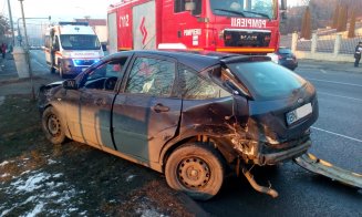 Accident cu patru răniți pe Frunzișului