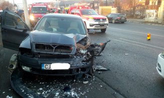 Accident cu patru răniți pe Frunzișului