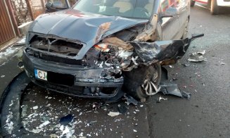 Accident cu patru răniți pe Frunzișului