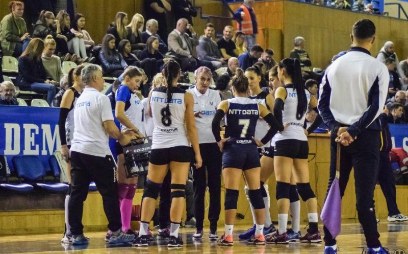 “U” NTT Data Cluj, o nouă victorie în Divizia A1 la volei feminin