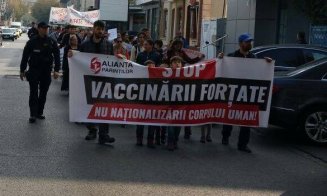 Proteste la Cluj și în mai multe orașe din țară împotriva obligativității vaccinării
