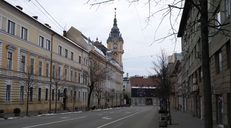 Străzile Clujului, pustii în prima zi de aplicare a restricțiilor de circulație