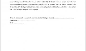 Modelele de formulare pentru şomajul tehnic au fost publicate în Monitorul Oficial