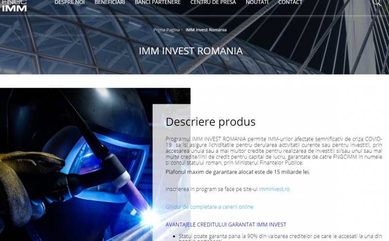 Programul  la credite garantate cu până la 90% prin programul programul IMM Invest este nefuncțional