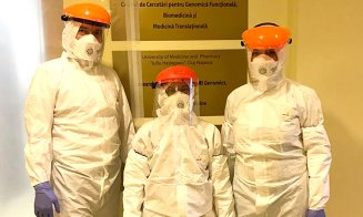 Peste o tonă de dezinfectant, produs până acum de UMF Cluj-Napoca