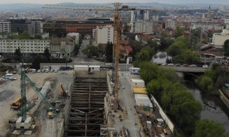 Cea mai spectaculoasă clădire rezidențială din Cluj  nu a oprit lucrările în această perioadă