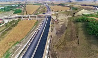 Stadiul la zi, pe Autostrada Transilvania,  a  tuturor loturilor intre  Târgu-Mureș și Borș