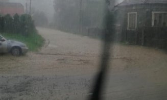 Viitură puternică în Tăuți! Un drum și mai multe gospodării au fost acoperite cu noroi și apă
